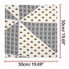 Allegra K Women's Love Heart Silky Hair Scrunchies Square Scarves Neckerchief - 3 of 4
