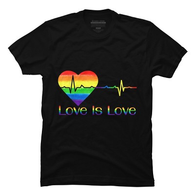 Design By Belugastore Humans Pride Heartbeat Love is Love By Belugastore T-Shirt