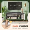 TV Stand for 55 Inch TVs, TV Console with Storage Cabinet, Mid-Century Modern Entertainment Center for Living Room, Bedroom - 2 of 4
