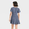 Women's Short Sleeve Button-Front Mini A-Line Dress - Universal Thread™ - 2 of 3