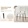 NicBex Set of 2 Dining Chair Modern Elegant Upholstered Fabric Side Chair with Cushion Seats for Kitchen,Dining Room - 4 of 4