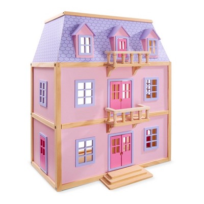 melissa and doug take along wooden doorbell dollhouse