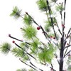 5ft Pre-Lit LED Artificial Christmas Twig Tree - Puleo: Indoor/Outdoor Decoration, Metal Base, 200 White Lights - 3 of 3