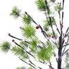 5ft Pre-Lit LED Artificial Christmas Twig Tree - Puleo: Indoor/Outdoor Decoration, Metal Base, 200 White Lights - image 3 of 3