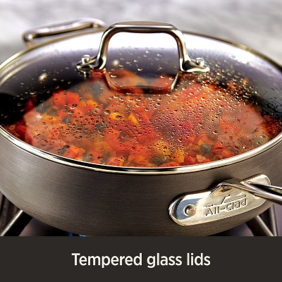 All-Clad 10" and 12" Glass Lid Set with Stainless Steel Handles