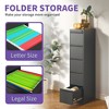 YONWAY Vertical File Cabinet with Lock, 5 Drawer Filing Cabinet, Steel File Storage Cabinet, for A4 Legal/Letter Size, for Home Office and School - 2 of 4