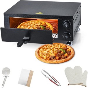 coucheta Electric Pizza Oven Indoor, Stainless Steel Baker With Timer, Countertop Pizza Maker Fits 12" Pizzas, for Kitchen, Commercial Use - 1 of 4