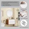 SEVOBAL Bathroom Sinks Wall Mount Vanity with Ceramic Sink Double Drawers Soft Close System for Home Use, White, 31.5"*18.1"*19.7" - 2 of 4