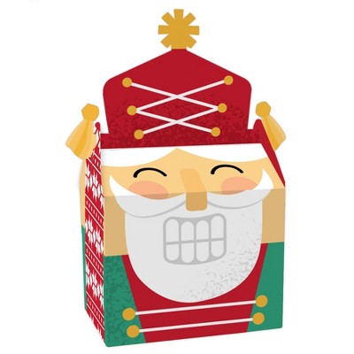 Big Dot of Happiness Christmas Nutcracker - Treat Box Party Favors - Holiday Party Goodie Gable Boxes - Set of 12