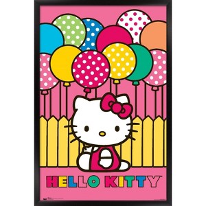 Trends International Hello Kitty - Balloon Framed Wall Poster Prints - 1 of 4