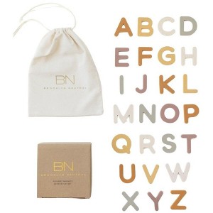 Brooklyn Neutral Silicone Alphabet Magnet 26 Piece Playset : Target