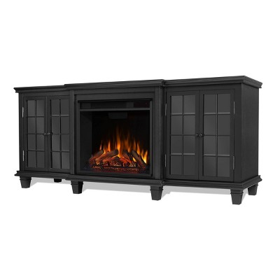 Real Flame Marlowe Electric Fireplace Entertainment Center Black