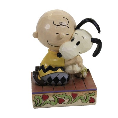 Jim Shore 4.5" Beagle Hug=Blissful Heart Peanuts Charlie Brown  -  Decorative Figurines