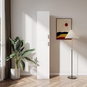 Freestanding Storage Cabinet with Adjustable Shelves and Two Doors - ModernLuxe - 1 of 4