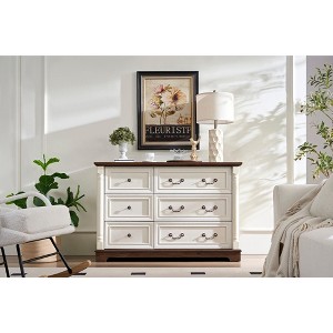 NicBex 5/6/7-Drawer Dresser Organizer with Sturdy Wooden Base,Rustic Chest of Drawers for Bedroom,Living Room,Kids Room - 1 of 4