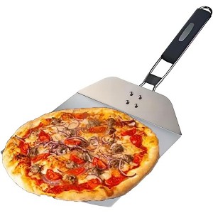 Attop Pizza Peels,pizza peels metal,pizza steel for oven，pizza paddle。Essential Kitchen Tools for Making Perfect Pizza Crust，Pizza Peels - 1 of 4