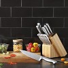 Itopfox Premium German Stainless Steel Knife Block Set with Built-in Sharpener - 15-Piece Kitchen Cutlery Set for Effortless Cutting - 3 of 4