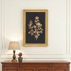 HomeRoots 21" X 14" Gold And Black Flower Bouquet Wood Framed Art - 2 of 4