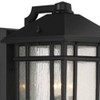 Kathy Ireland Modern Outdoor Wall Light Fixture Black 15 1/4" Seedy Glass Panels for Exterior House Porch Patio Outside Garage - 3 of 4