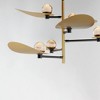 ET2 Lighting Pearl 6 - Light Pendant in  Black/Natural Aged Brass - 2 of 3
