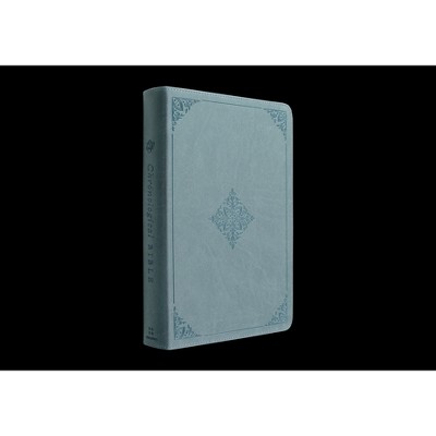 ESV Chronological Bible (Trutone, Paris Sky, Fleur-De-Lis Design) - (Leather Bound)