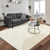 Modern Abstract Runner & Area Rug, Artistic Design, Non-Slip, Soft Low Pile for Entryway, Kitchen, Laundry - 4 of 4