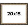 PosterPalooza | Ornate Silver Picture Frame - UV Acrylic, Backing Board, Hanging Hardware Included - 2 of 4