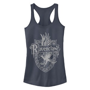 Junior's Harry Potter Ravenclaw Line Art Crest Racerback Tank Top - 1 of 4