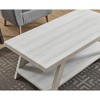 Dexmalle Athens  style Contemporary Replicated Wood Shelf Coffee Table in Charcoal Finish - 4 of 4