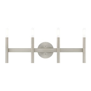 Livex Lighting Copenhagen 4 - Light Vanity in  Brushed Nickel - 1 of 4