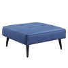 81" Nafisa Sofa Blue Fabric - Acme Furniture: Upholstered, Wood Frame, Removable Cushions, Seats 4 - 2 of 4