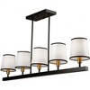 Artcraft Lighting Coco 5 - Light Island Pendant Light in  Gold/Black - 4 of 4
