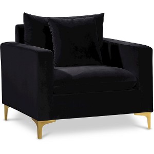 Meridian Furniture,Naomi Velvet Chair - 1 of 4
