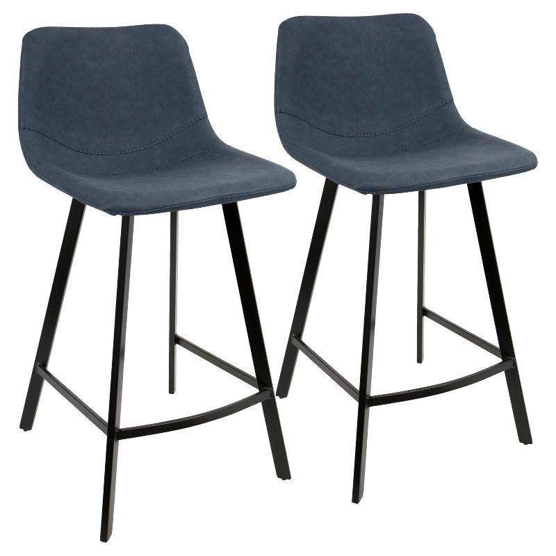 Set of 2 26" Outlaw Industrial Counter Height Barstool - Lumisource, 1 of 12