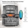 DOMETOUR Adult Massage Chair Massage Recliner Sofa, Electrically Heated Massage Chaise Longue, Single Sofa With Manual Adjustable Tilt Angle - 2 of 4