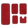 Home Weavers Radiant Collection 100% Cotton Tufted Bathroom Rug Set, Non-Slip Latex Bath Rug Set - 2 of 4