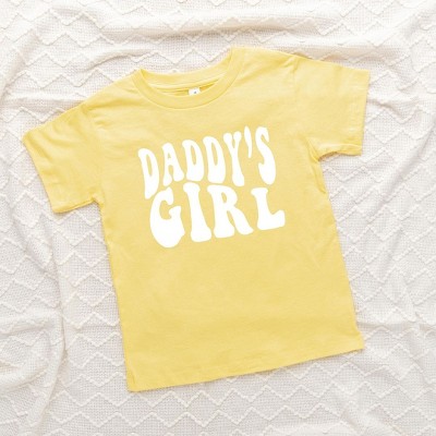 The Juniper Shop Daddy's Girl Wavy Toddler Short Sleeve Tee