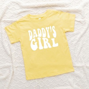 The Juniper Shop Daddy's Girl Wavy Toddler Short Sleeve Tee - 1 of 2