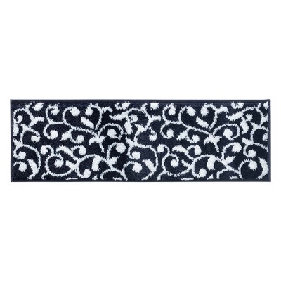 thumbnail image 2 of Sussexhome Leaves Collection Stair Treads Non-slip Carpet Stair Treads For Wooden Steps, 9" X 28 Pack Of 4 Beige White 2 of 14