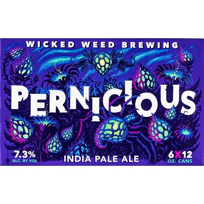 Wicked Weed Pernicious IPA Beer - 6pk/12 fl oz Cans