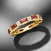 Ross-Simons 1.50 ct. t.w. Rhodolite Garnet and White Zircon Ring in 18kt Gold Over Sterling - 4 of 4
