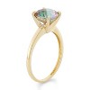 Designs By Gioelli 10K Yellow Gold Cushion Gemstone Solitaire Ring - 2 of 3