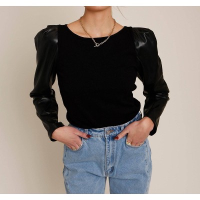 Women's Glass Heart Long Sleeve Top - Fate