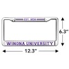 Winona State University Full Size Standard License Plate Metal Frame - 4 of 4