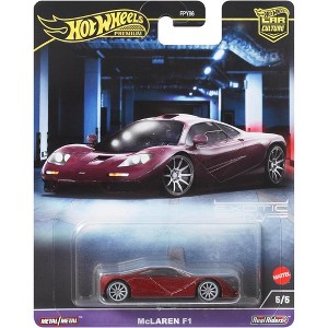 Hot Wheels Premium Car Culture McLaren F1 1:64 Scale Die-Cast Real Riders Tires - 1 of 4