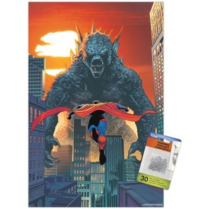Trends International Justice League vs. Godzilla vs. Kong - Superman & Godzilla Unframed Wall Poster Prints - 1 of 4