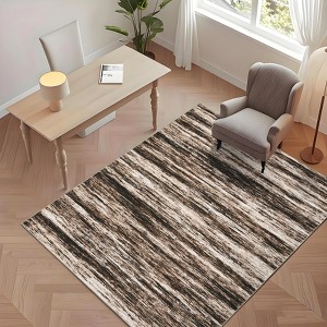 Area Rug Modern Abstract Living Room Area Rug with Non-Slip Backing Soft Foldable Rugs for Bedroom Dining Room - 1 of 4