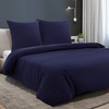 PiccoCasa 110gsm Microfiber Comfortable Duvet Cover with 31.5" Pillowcases Set 3 Pcs - 2 of 4