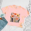 Simply Sage Market Orange Wildflowers Boxy Crop Top - 3 of 4