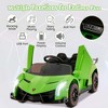 Costway Licensed Lamborghini 4WD Kids Ride-on Sports Car 12V Battery Powered 2.4G Remote Pink/White/Green/Black/Red - 2 of 4